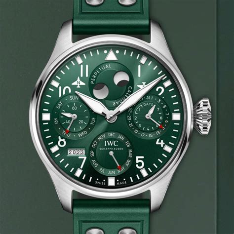 Introducing The Green IWC Big Pilot Perpetual Calendar IW503608.